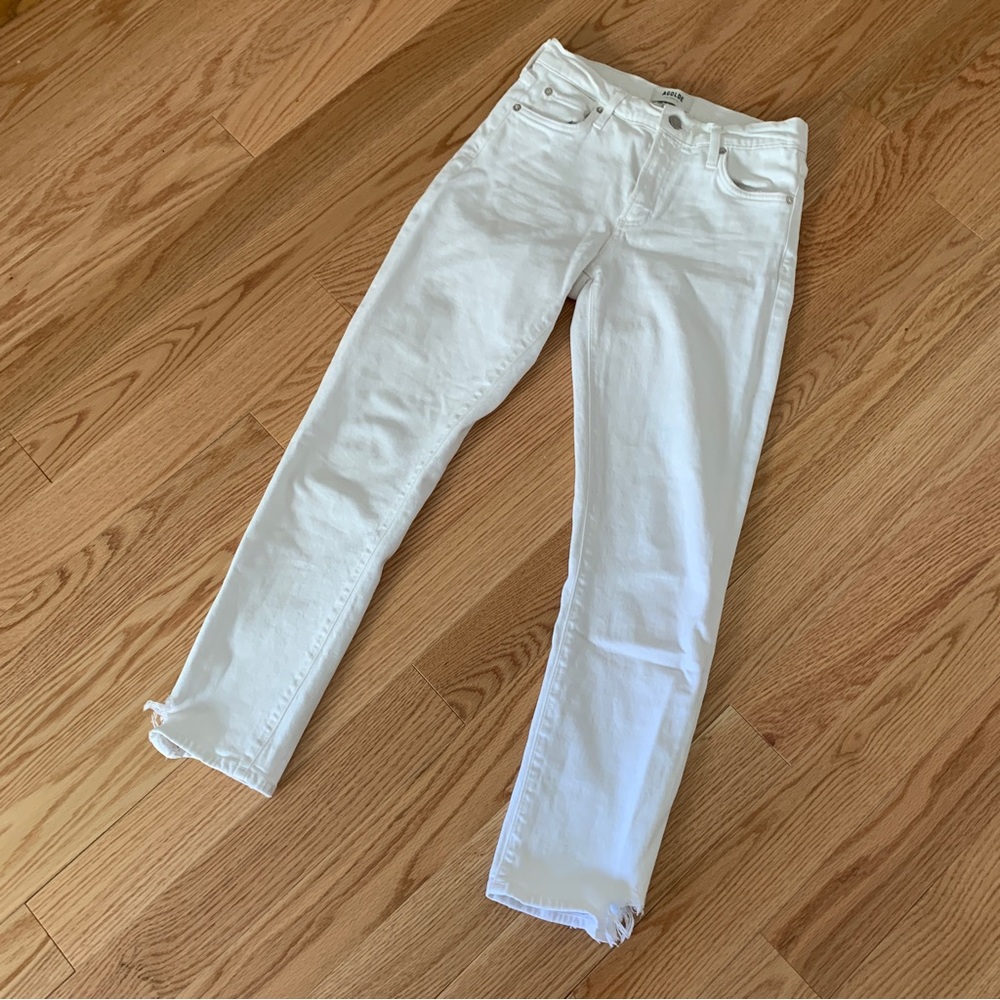 Agolde white jeans